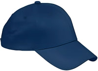 Big Accessories BX020 6-Panel Structured TwillCap - Navy - Navy / One Size Fits Most