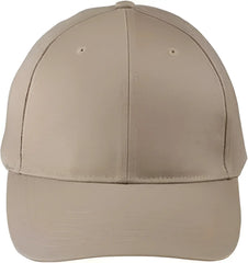 Big Accessories BX020SB Adult Structured Twill 6-Panel Snapback Cap - Khaki - Khaki / One Size Fits Most