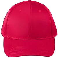 Big Accessories BX020SB Adult Structured Twill 6 Panel Snapback Cap Red Red / One Size Fits Most