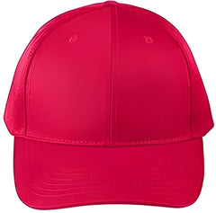 Big Accessories BX020SB Adult Structured Twill 6 Panel Snapback Cap Red Red / One Size Fits Most