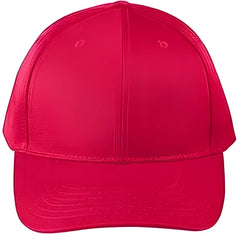 Big Accessories BX020SB Adult Structured Twill 6 Panel Snapback Cap Red Red / One Size Fits Most