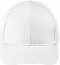Big Accessories BX020SB Adult Structured Twill 6-Panel Snapback Cap - White - White / One Size Fits Most