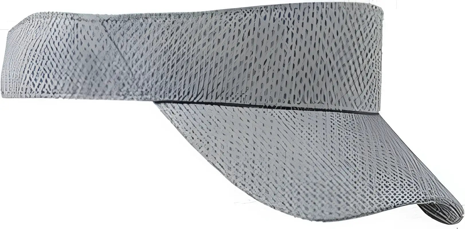 Big Accessories BX022 Sport Visor with Mesh - Gray - Gray / One Size Fits Most
