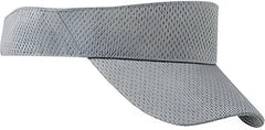 Big Accessories BX022 Sport Visor with Mesh - Gray - Gray / One Size Fits Most
