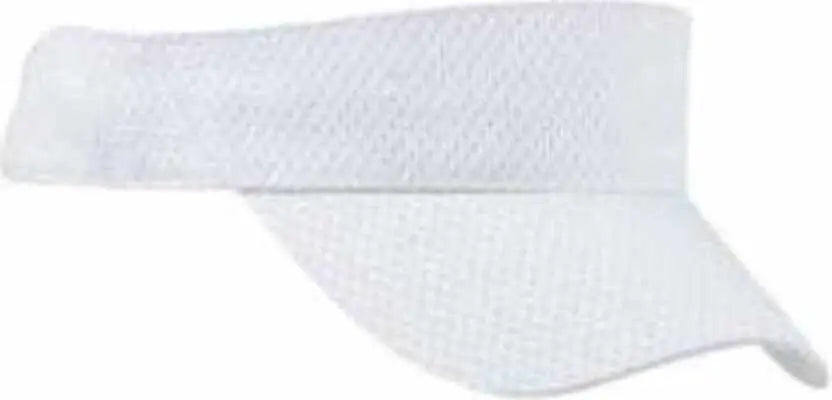 Big Accessories BX022 Sport Visor with Mesh - White - White / One Size Fits Most