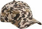 Big Accessories BX024 Structured Camo Cap - Desert Camo - Tan / One Size Fits Most