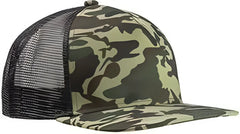 Big Accessories BX025 Surfer Trucker Cap - Forest Camo Black - Forest Black / One Size Fits Most