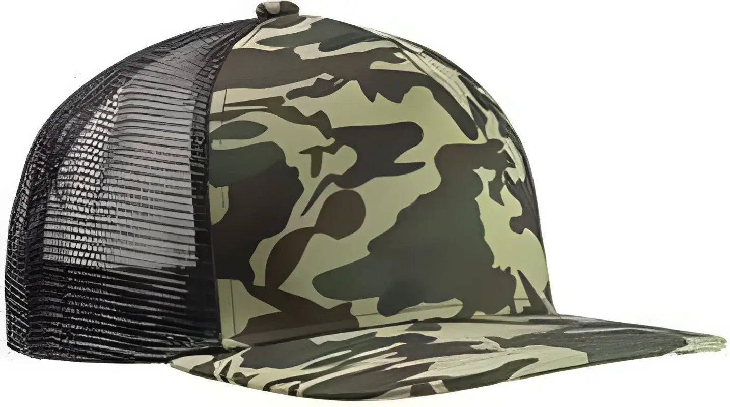 Big Accessories BX025 Surfer Trucker Cap - Forest Camo Black - Forest Black / One Size Fits Most