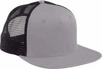 Big Accessories BX025 Surfer Trucker Cap Gray Black Gray Black / One Size Fits Most