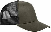 Big Accessories BX025 Surfer Trucker Cap Olive Black Olive Black / One Size Fits Most