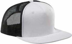 Big Accessories BX025 Surfer Trucker Cap - White Black - White Black / One Size Fits Most