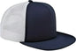 Big Accessories BX030 5 Panel Foam Front Trucker Cap Navy White Navy White / One Size Fits Most