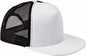 Big Accessories BX030 5 Panel Foam Front Trucker Cap White Black White Black / One Size Fits Most