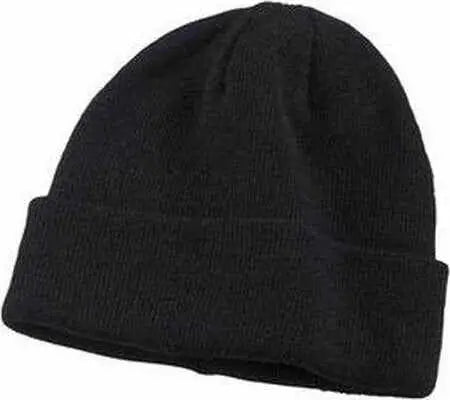 Big Accessories BX031 Watch Cap Black Black / One Size Fits Most