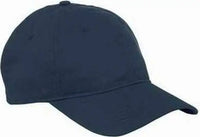 Big Accessories BX880 6-Panel Twill Unstructured Cap - Navy - Navy / One Size Fits Most