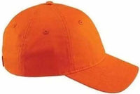 Big Accessories BX880 6-Panel Twill Unstructured Cap - Team Orange - Orange / One Size Fits Most
