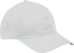 Big Accessories BX880 6-Panel Twill Unstructured Cap - White - White / One Size Fits Most