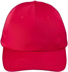 Big Accessories BX880SB Unstructured 6 Panel Cap Red Red / One Size Fits Most