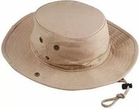 Big Accessories HCO Canvas Outlander Hat Khaki Khaki / One Size Fits Most