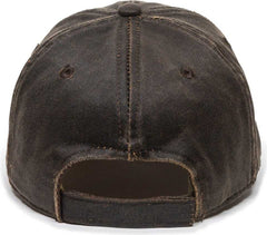 OC Sports BON-017 Fishing Adjustable Cap - Dark Brown - HIT a Double - 3