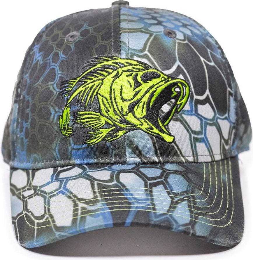 OC Sports BON-020 Fishing Adjustable Cap - Kryptek Neptune | HIT a Double