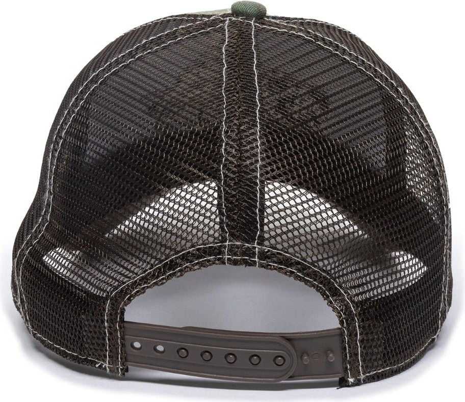OC Sports BON-022 Fishing Adjustable Mesh Back Cap - Generic Camo Brown - HIT a Double - 4