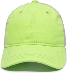 OC Sports BTW-100 Adjustable Ladies Fit Cap - Lime Graphite | HIT a Double