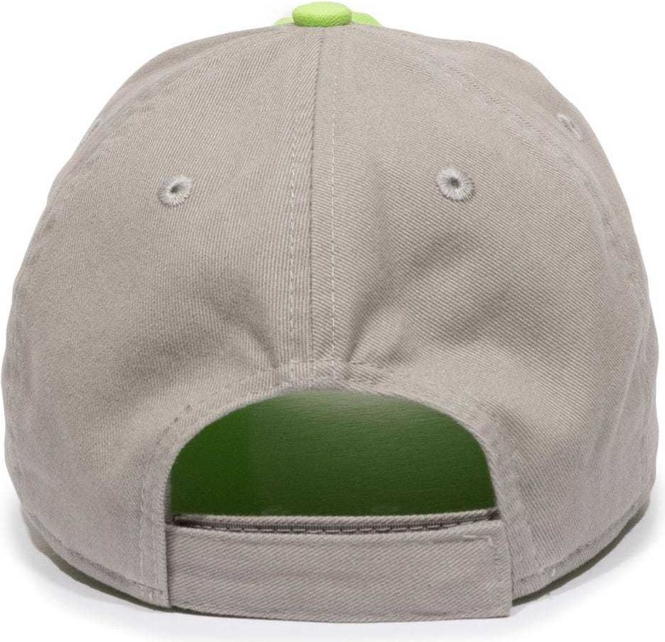 OC Sports BTW-100 Adjustable Ladies Fit Cap - Lime Graphite | HIT a Double