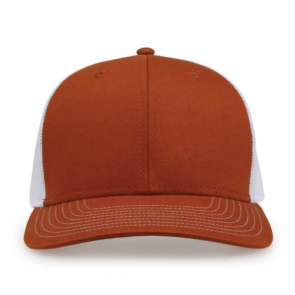 The Game GB452E Everyday Trucker Cap - Texas Orange White | HIT a Double