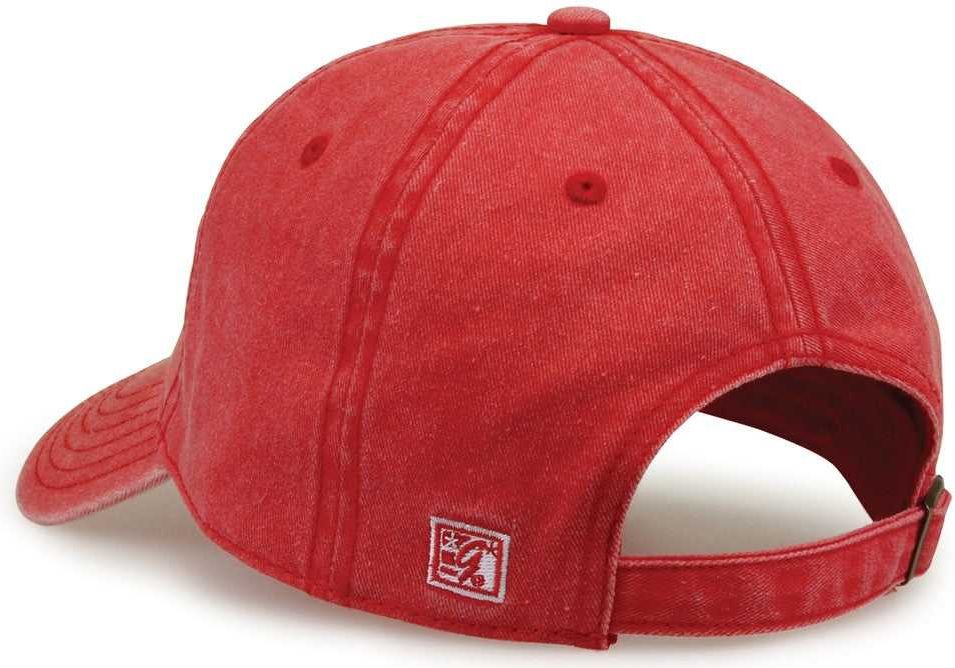 The Game GB465 Pigment Dyed Twill Cap - Red | HIT a Double