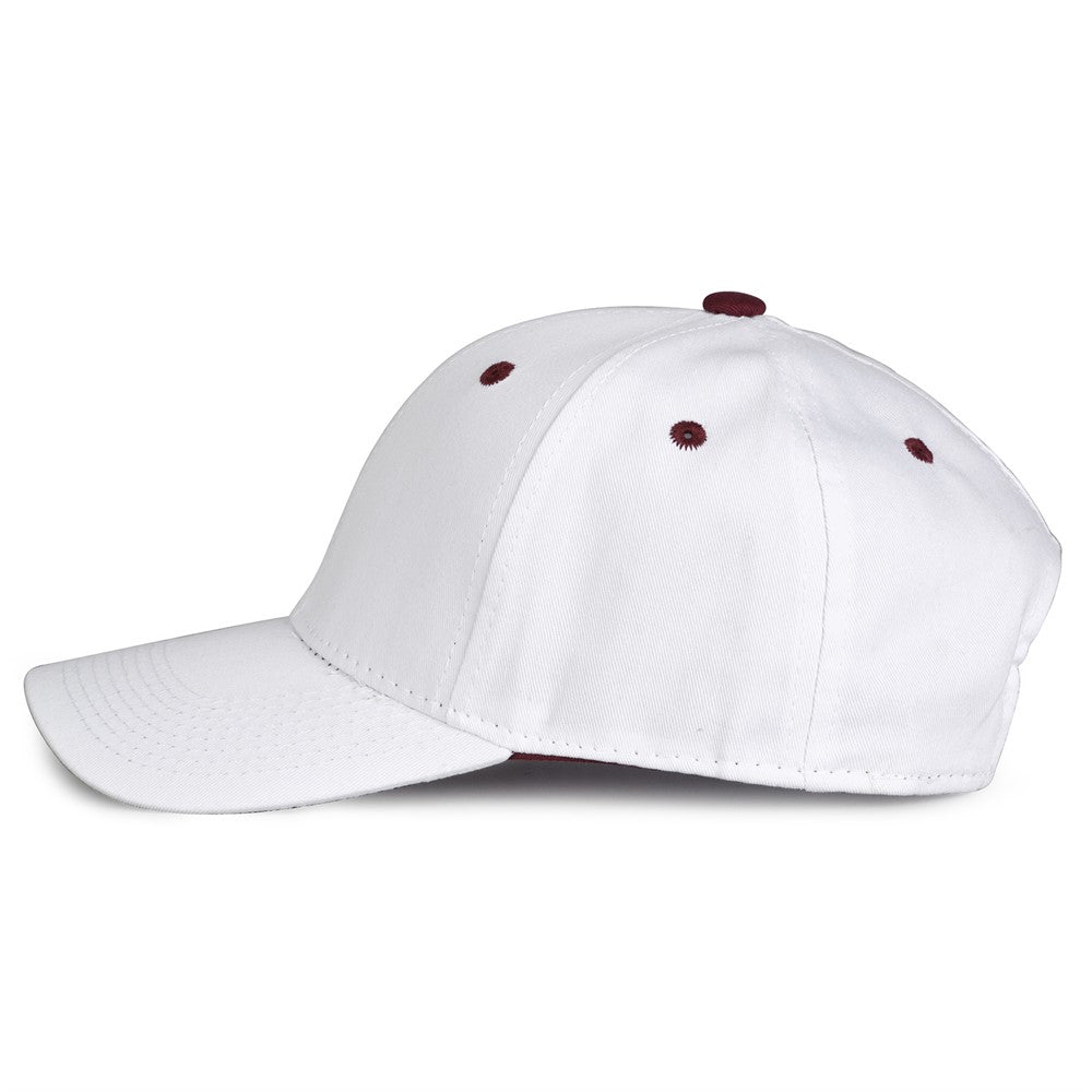 The Game GB2016 White Snapback Cotton Twill Cap - White Maroon | HIT a Double