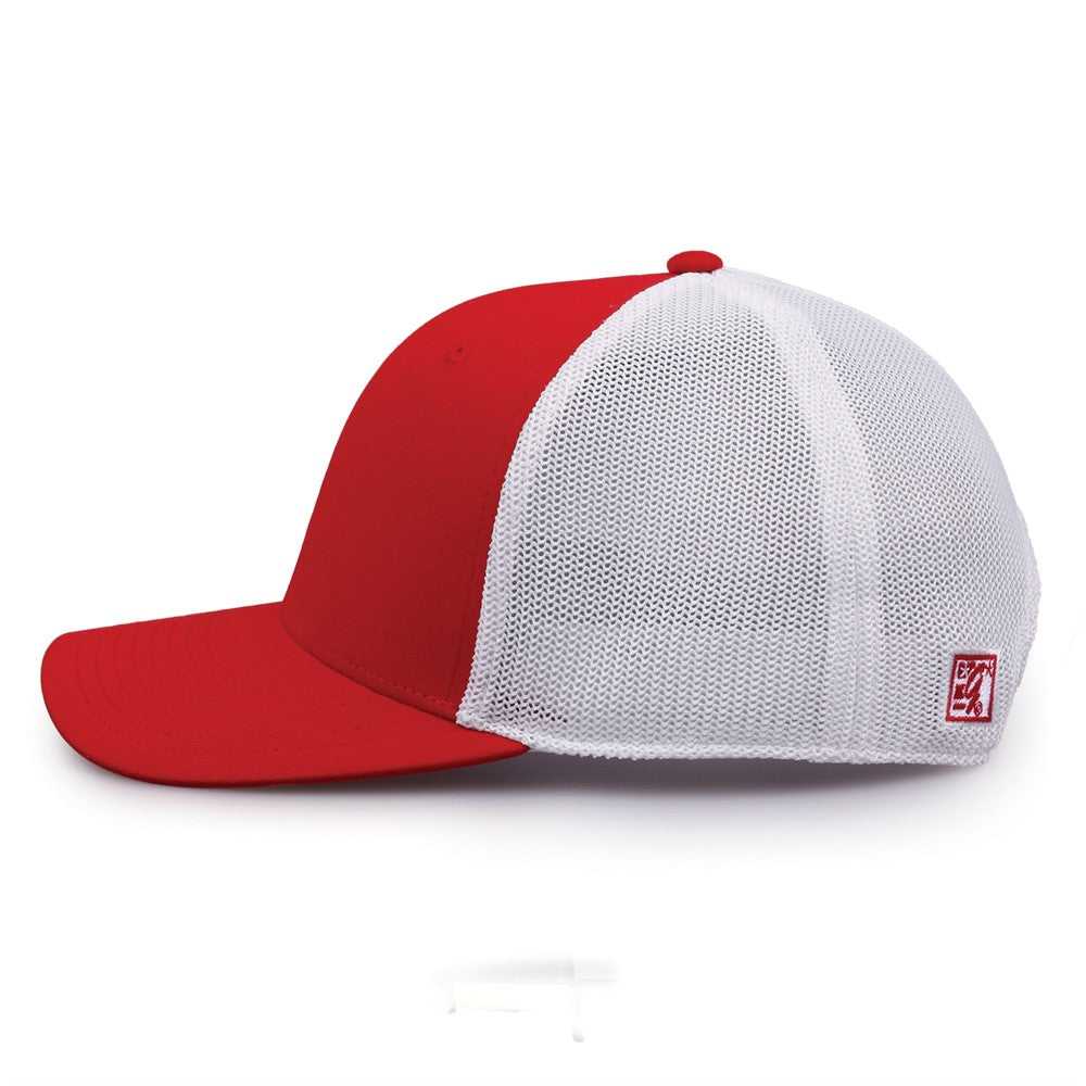 The Game GB518 Everyday Trucker Cap - Red White - HIT a Double - 7