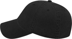 Cap America I1002 Relaxed Golf Cap - Black - Black / One Size Fits Most
