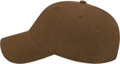 Cap America I1002 Relaxed Golf Cap - Brown - Brown / One Size Fits Most