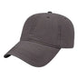 Cap America I1002 Relaxed Golf Cap - Charcoal - Dark Gray / One Size Fits Most