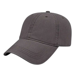 Cap America I1002 Relaxed Golf Cap - Charcoal - Dark Gray / One Size Fits Most