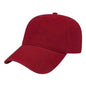 Cap America i1002 Relaxed Golf Dad Hat Cap - Wine - Maroon / One Size Fits Most