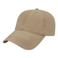 Cap America I1002 Relaxed Golf Cap - Khaki - Khaki / One Size Fits Most