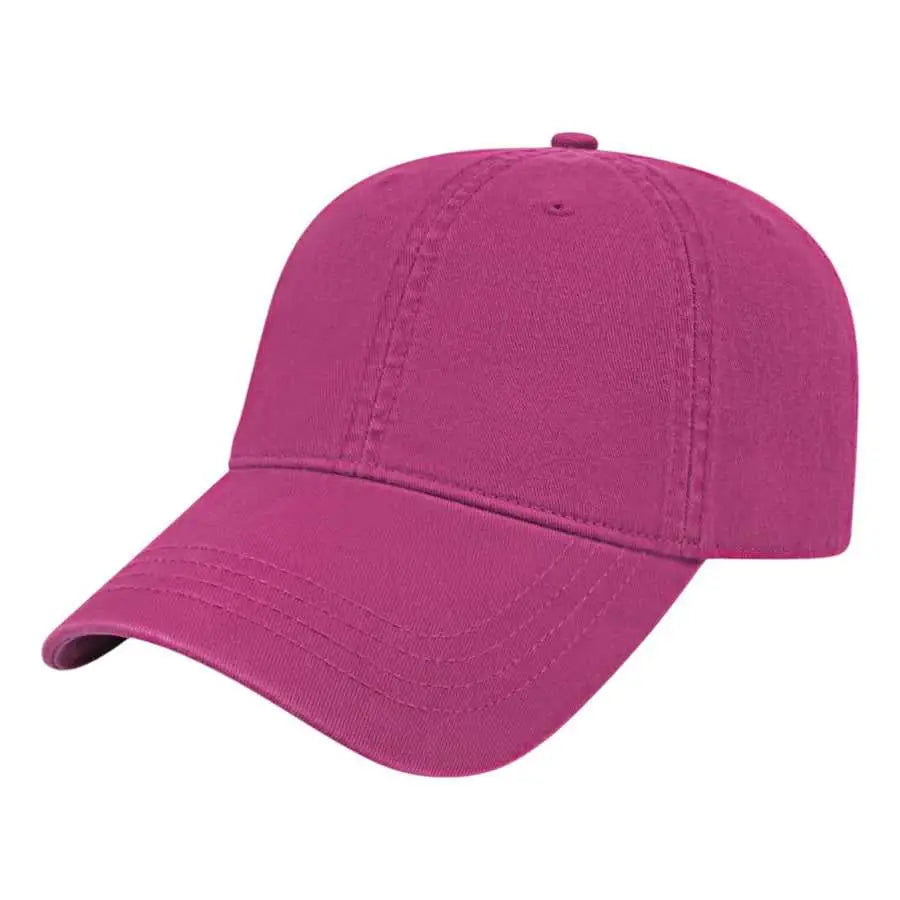Cap America I1002 Relaxed Golf Cap - Plum - Cardinal / One Size Fits Most