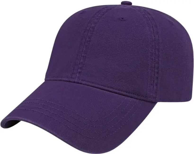 Cap America I1002 Relaxed Golf Cap - Purple - Purple / One Size Fits Most