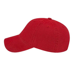 Cap America I1002 Relaxed Golf Cap - Red - Red / One Size Fits Most