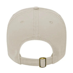Cap America I1002 Relaxed Golf Cap - Stone - Ivory / One Size Fits Most