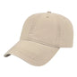 Cap America I1002 Relaxed Golf Cap - Stone - Ivory / One Size Fits Most