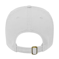 Cap America I1002 Relaxed Golf Cap - White - White / One Size Fits Most