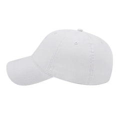 Cap America I1002 Relaxed Golf Cap - White - White / One Size Fits Most