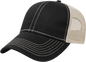 Cap America i1050 Super Soft Mesh Back Cap Black Tan Black Tan / One Size Fits Most