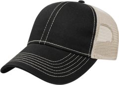 Cap America i1050 Super Soft Mesh Back Cap Black Tan Black Tan / One Size Fits Most