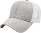 Cap America I1081 Heathered Polyester with Ultra Soft Mesh Back Cap Gray White Gray White / One Size Fits Most