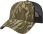 Cap America I2005 Camo Trucker Mesh Back Cap Mossy Oak Original Bottomland Black Mossy Oak Original Bottomland Black