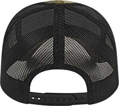 Cap America I2005 Camo Trucker Mesh Back Cap Mossy Oak Original Bottomland Black Mossy Oak Original Bottomland Black